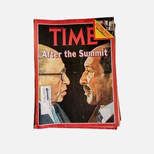 Time Magazine After The Summit Egypt Sadat Israel Begin September 25 1978-